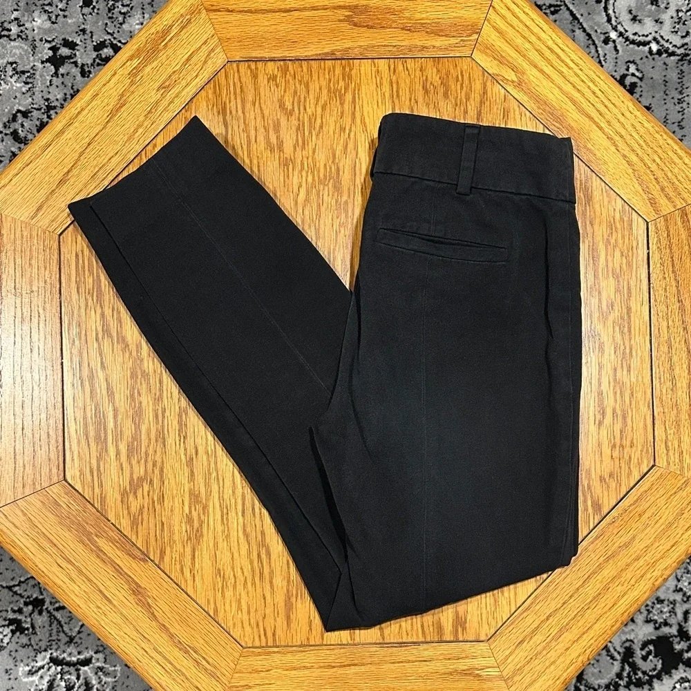 *ANTHROPOLOGIE* Black The Essential Slim Dress Pants Size 0